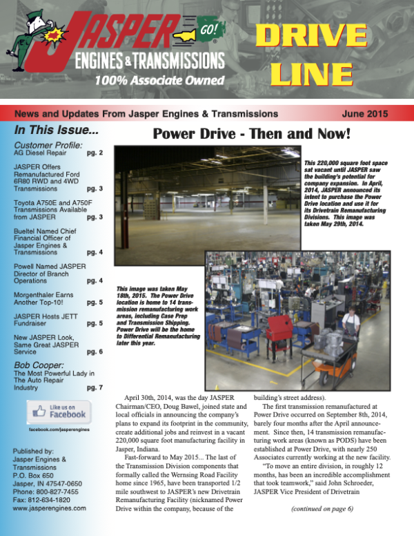Jasper Engines and Transmissions Newsletter Archives